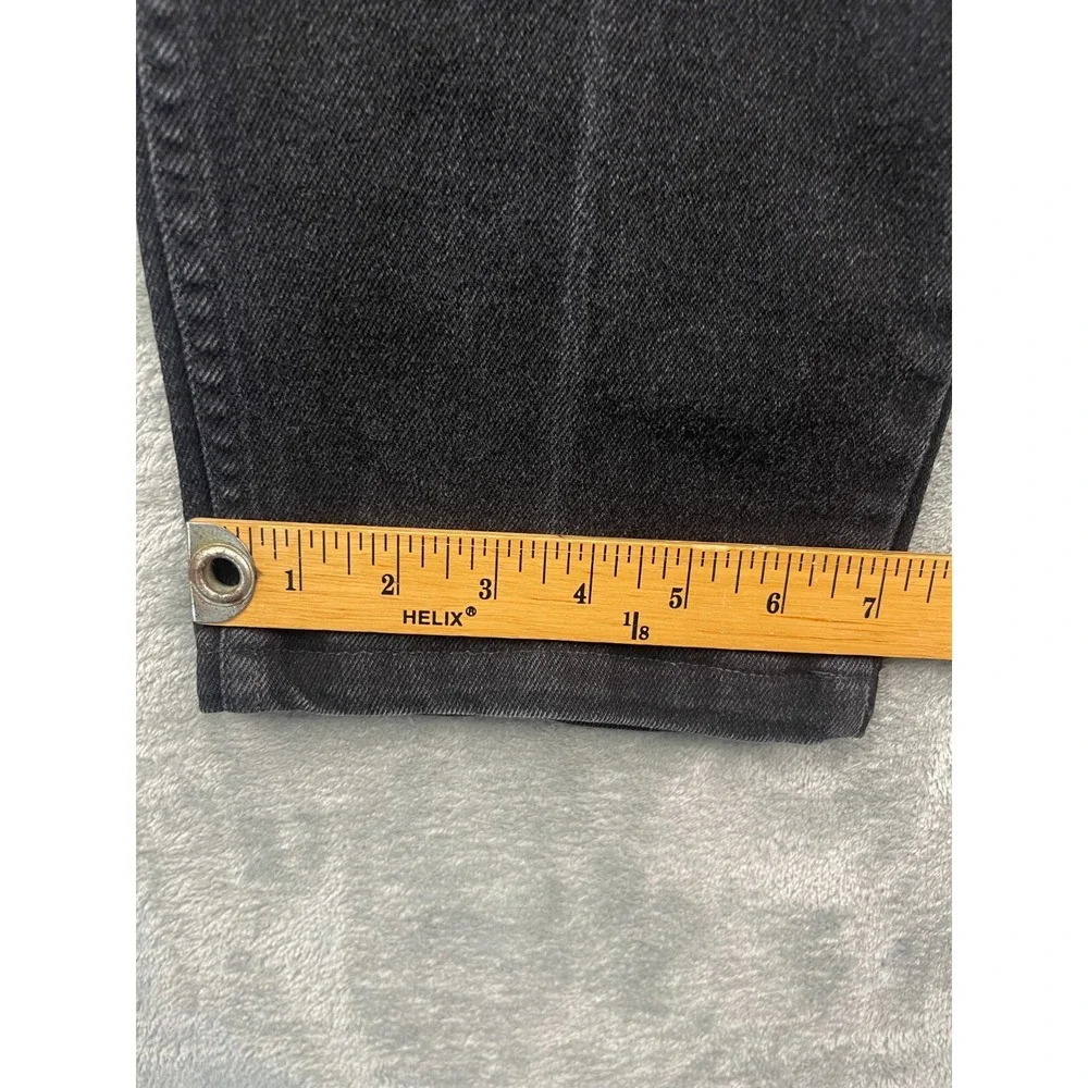 Lands' End Men's‎ Jeans 36x30 Black Denim Cotton Blend Tapered Made in USA